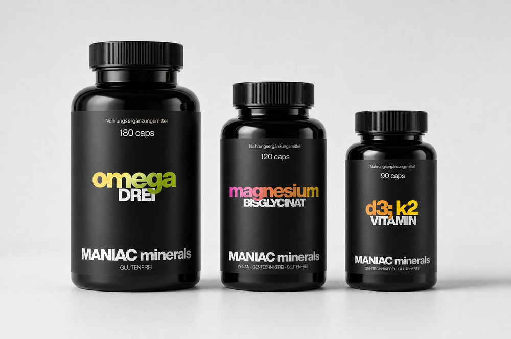 Omega Drei, Magnesium & D3+K2 im Set