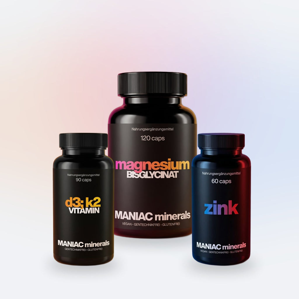 Knochen-Trio: D3+K2, Magnesium + Zink — Karte
