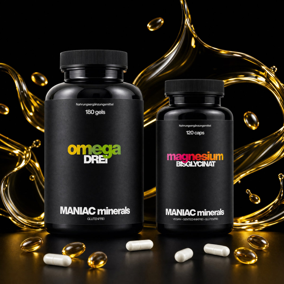 MANIAC Fokus-Duo mit Omega Drei und Magnesium