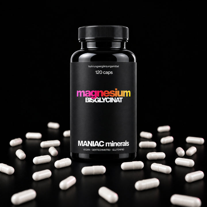 MANIAC minerals Magnesium Bisglycinat 120 Kapseln Dose