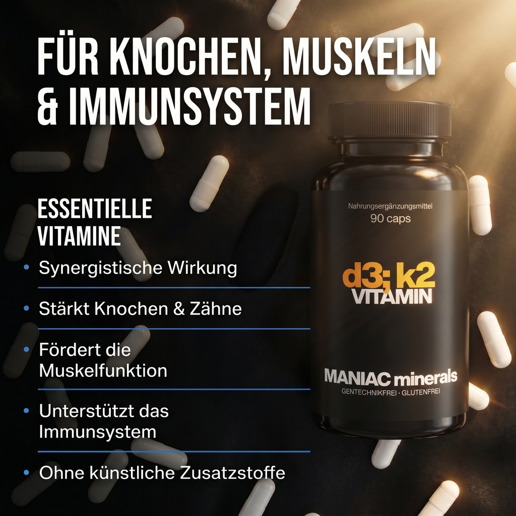 Vitamin D3+K2 — Wirkung & Vorteile