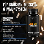 Vitamin D3+K2: für Knochen, Muskeln und Immunsystem