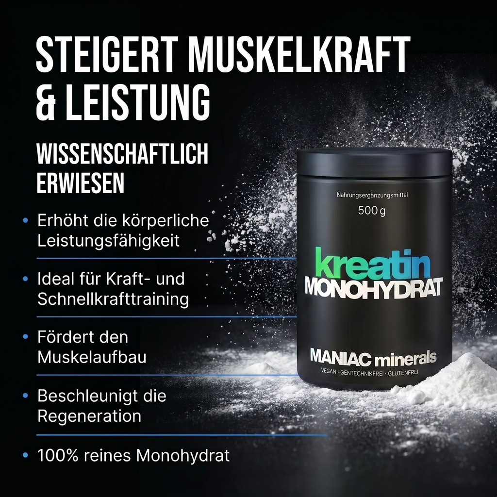 Kreatin Monohydrat — Wirkung & Vorteile