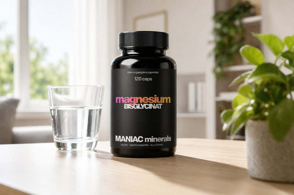 Magnesium Bisglycinat im Alltag auf dem Schreibtisch