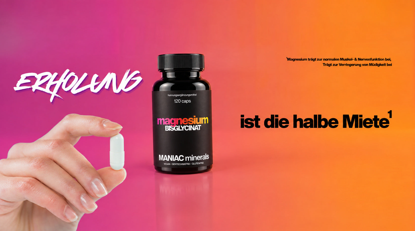 Magnesium Bisglycinat 120 Kapseln