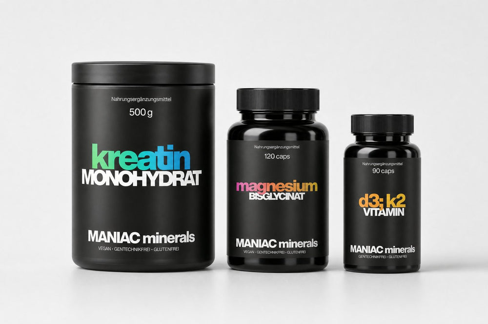 Kreatin, Magnesium & D3+K2 im Set