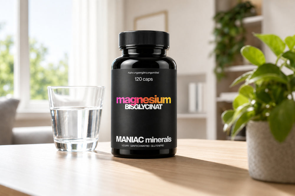 Magnesium Bisglycinat im Alltag auf dem Schreibtisch