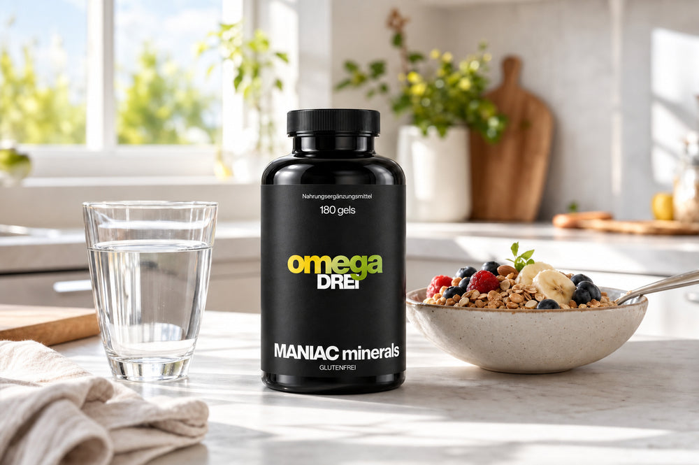 Omega Drei im Alltag: Frühstück mit Glas Wasser